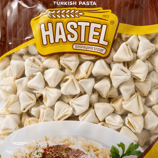 Manti HASTEL 250g - gros plan raviolis