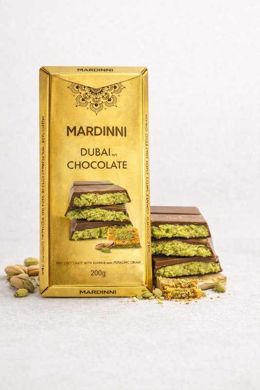 Chocolate Dubai Mardinni – Fıstıklı ve Kunefa İkramı