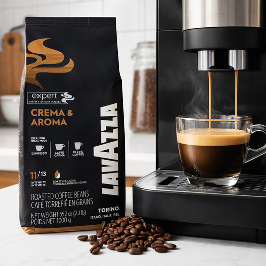 Sachet 1kg Lavazza Crema e Aroma pour machine automatique avec broyeur