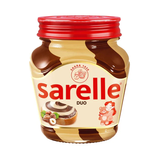 SARELLE pâte à tartiner noisette, cacao et lait 350g DUO