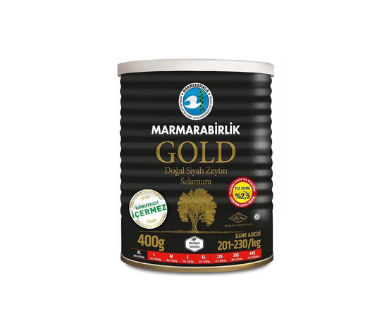 Olives noires XL GOLD avec noyaux 400 g – MARMARABIRLIK