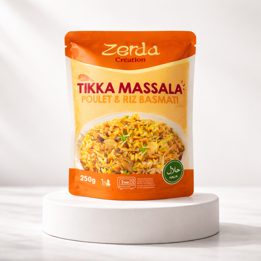Tikka Masala Tavuk ve Basmati Pirinç 250g Zerda Création